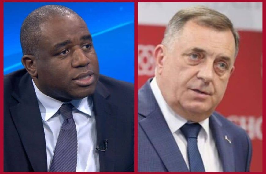 Britanski šef diplomatije stigao u BiH i odmah poslao jasnu poruku Dodiku: “Izražavam snažnu osudu secesionističkih poteza predsjednika RS”