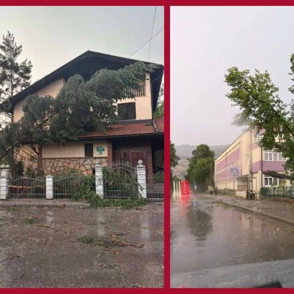 Snažno grmljavinsko nevrijeme stiglo u BiH, pogledajte prizore sa lica mjesta