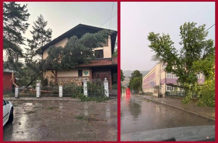 Snažno grmljavinsko nevrijeme stiglo u BiH, pogledajte prizore…