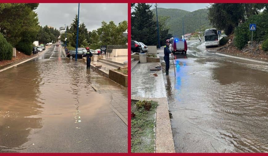Pogledajte haotične posljedice nevremena u Neumu: Stvorile se bujice, ulice pod vodom