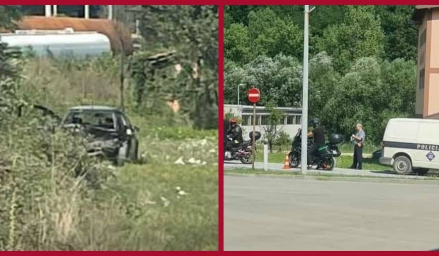 Teška saobraćajna nesreća na M-17, automobil završio u livadi: Tri osobe su povrijeđene
