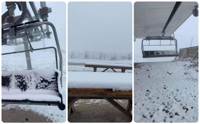 Nestvarni prizori sa bosanskohercegovačke planinske ljepotice: Novi snijeg i to u maju zapadao na Bjelašnici, jutros izmjerena minus dva stepena