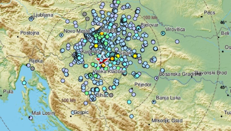 Novi zemljotres zatresao Hrvatsku, epicentar ponovo kod Petrinje: Zabilježena je jačina podrhtavnja tla od 4.1 po Richteru!
