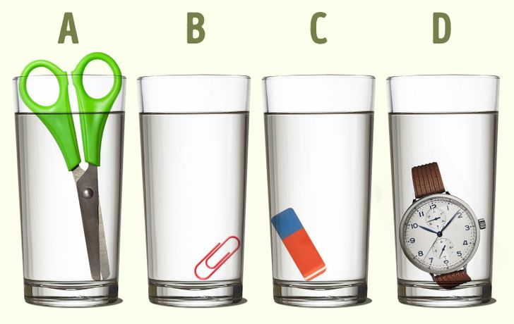 Mozgalica: Koja čaša ima više vode?