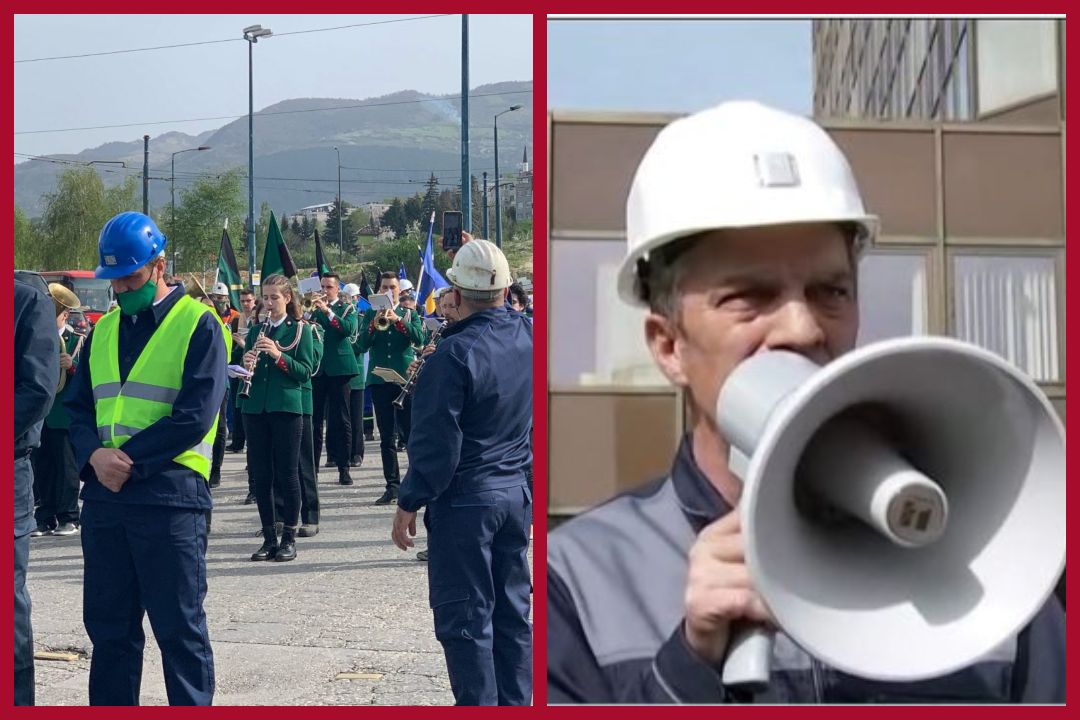 Prvomajski protest: Rudari stigli u Sarajevo, Husić poručio: “Vi ako želite sukob, mi smo spremni i nećemo odustati!”