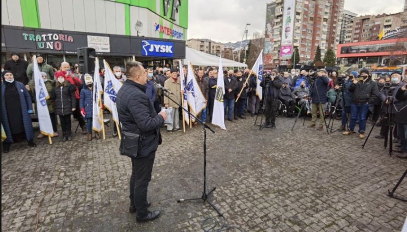 U Zenici organizovan skup podrške Sakibu Mahmuljinu zbog nepravomoćne presude od 10 godina zatvora